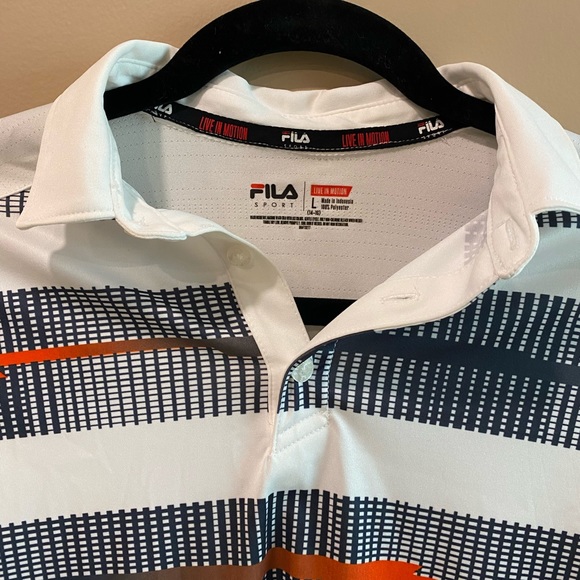 Filson collared buttons boys large 14-16 golf athletic short sleeve white - Picture 2 of 6